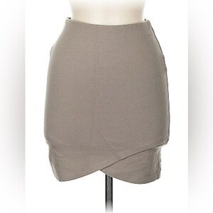 Aritzia Talula Women’s Medium Gray Ponte Knit Mini Primrose Bodycon Skirt M